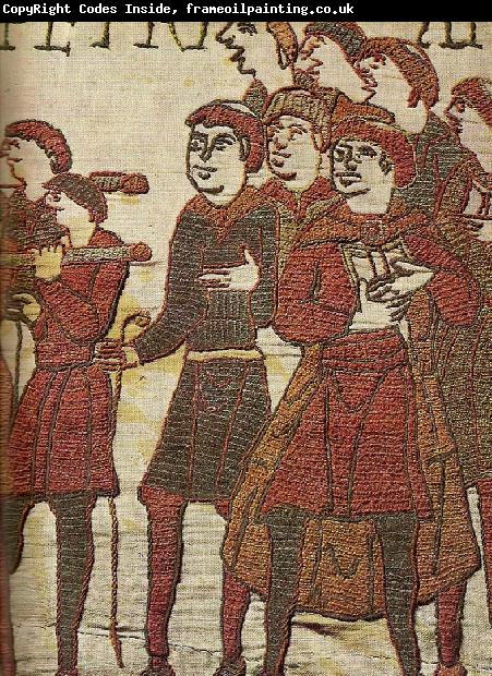 unknow artist detalj av bayeux-tapeten
